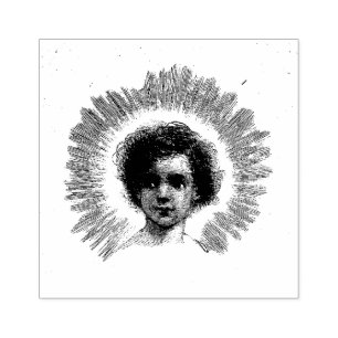 The Christ Child Religious Christian Rubber Stamp