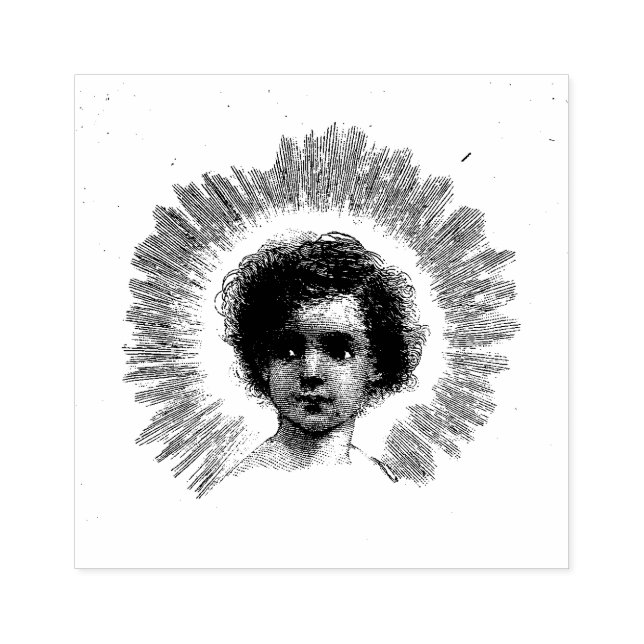 The Christ Child Religious Christian Rubber Stamp (Imprint)
