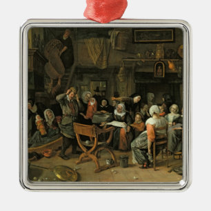 The Christening Feast, 1668 Metal Tree Decoration