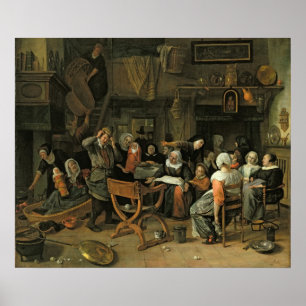 The Christening Feast, 1668 Poster