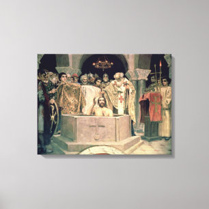 The Christening of Grand Duke Vladimir , 1885-96 Canvas Print