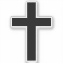 The Christian Cross (black)