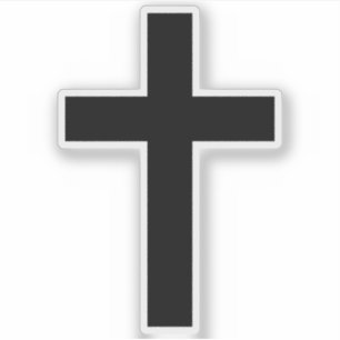 The Christian Cross (black)