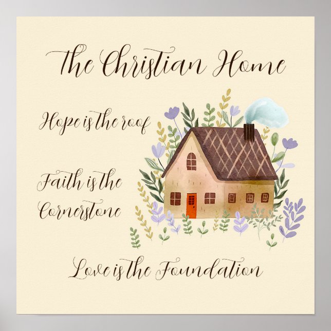 The Christian Home Poster (Front)