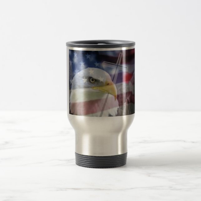 The Christian Patriot. Travel Mug (Center)