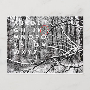 The Christmas Alphabet Holiday Postcard