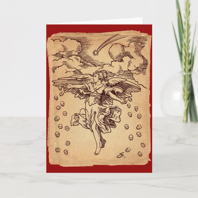 The Christmas Angel of Death Holiday Card (Front)