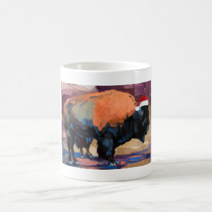 The Christmas Bison Wraparound Coffee Mug