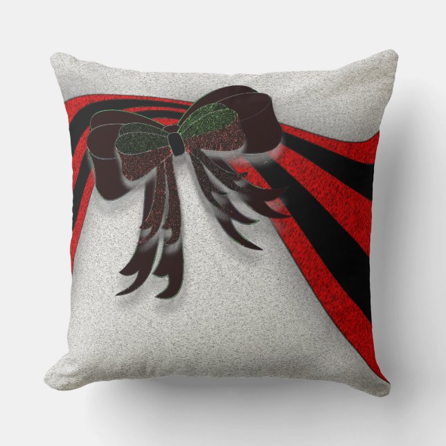 The Christmas Bow - Cushion (Front)