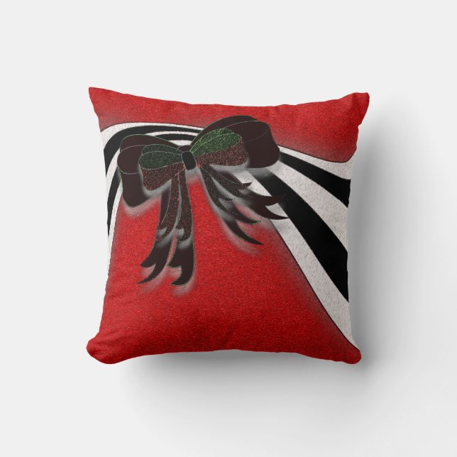 The Christmas Bow - Cushion (Front)