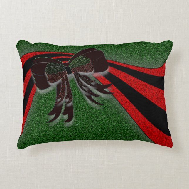 The Christmas Bow - Decorative Cushion (Front)