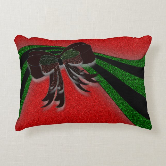 The Christmas Bow - Decorative Cushion (Front)