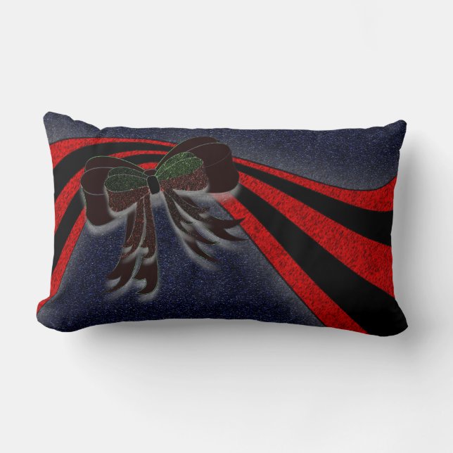 The Christmas Bow - Lumbar Cushion (Front)