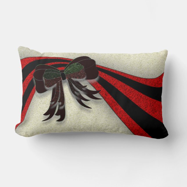 The Christmas Bow - Lumbar Cushion (Front)