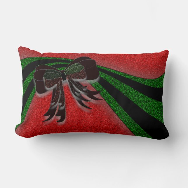The Christmas Bow - Lumbar Cushion (Front)