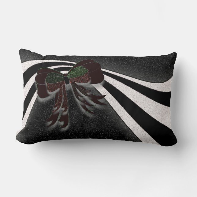 The Christmas Bow - Lumbar Cushion (Front)