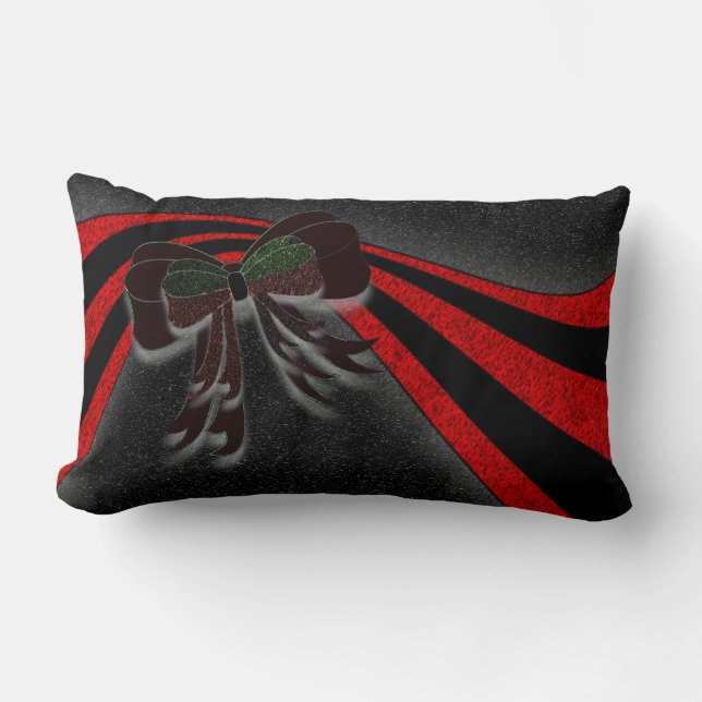 The Christmas Bow - Lumbar Cushion (Front)