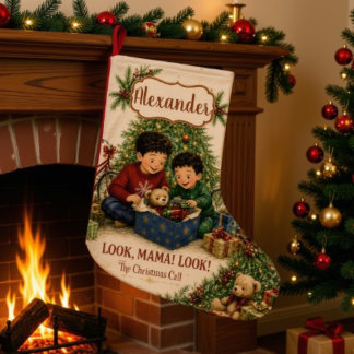 The Christmas Call Large Christmas Stocking