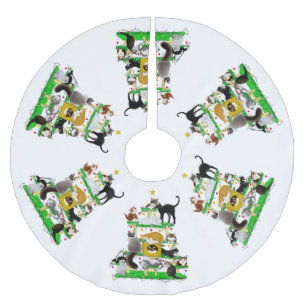 The Christmas Cat Condo Tree Skirt