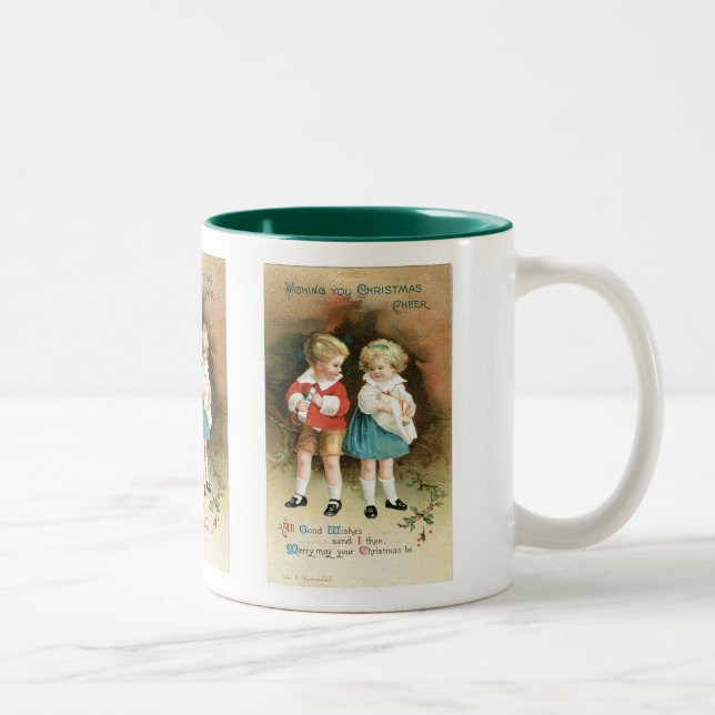 The Christmas Cheer Children Two-Tone Coffee Mug (Right)