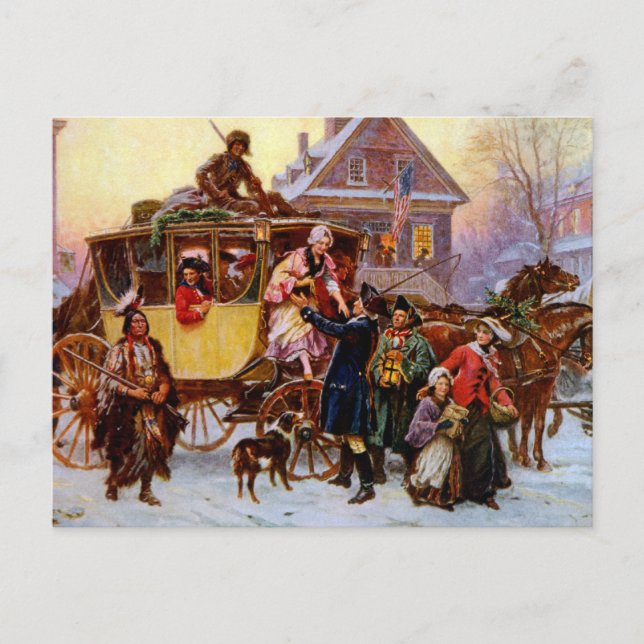 The Christmas Coach Holiday Postcard (Front)