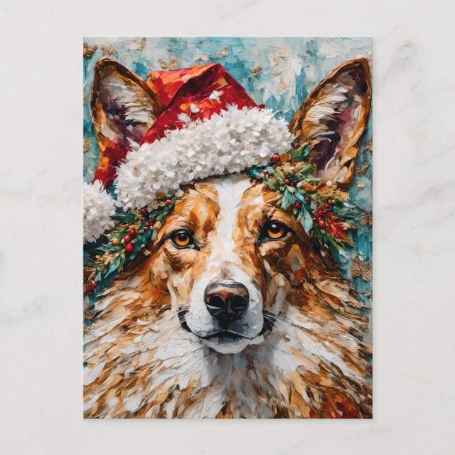 The Christmas Collie Postcard (Front)