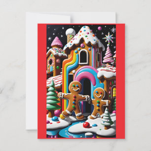 The Christmas Cookie Couple Postcard