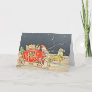 The Christmas Delivery Vintage Card 