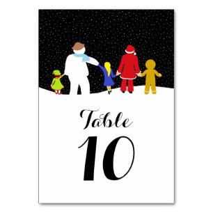 The Christmas Gang Holiday Table Number