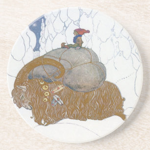 The Christmas Goat by John Bauer Coaster