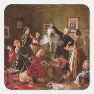 The Christmas Hamper Square Sticker