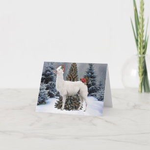 "The Christmas Llama" Note Card