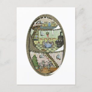 The Christmas Mouse Tree Postcard