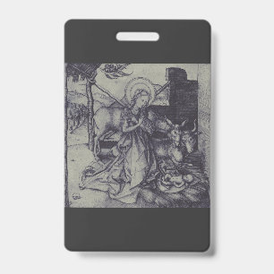 The Christmas Nativity Stark Ink Art ID Badge
