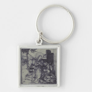 The Christmas Nativity Stark Ink Art Key Ring