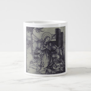 The Christmas Nativity Stark Ink Art Large Coffee Mug