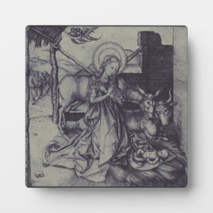 The Christmas Nativity Stark Ink Art Plaque