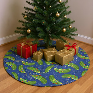 The Christmas Pickle Brushed Polyester Tree Skirt