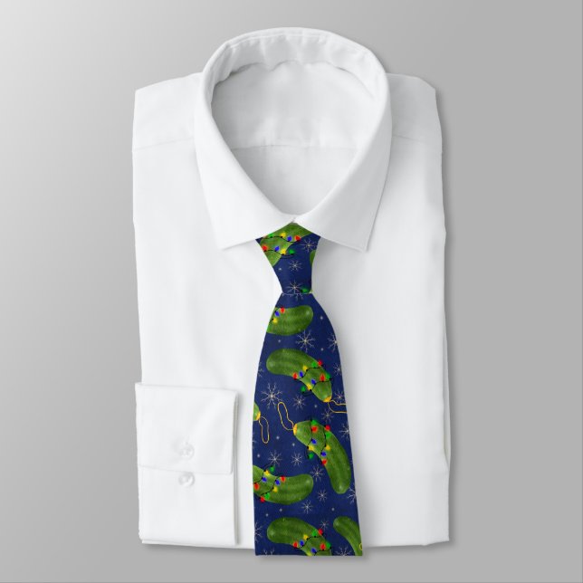 The Christmas pickle Tie (Tied)