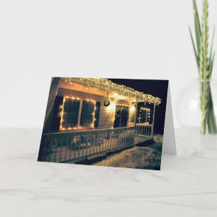 'The Christmas Porch' Holiday Card - Blank