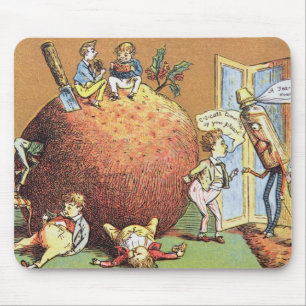 The Christmas Pudding Mouse Mat