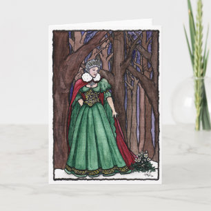 "The Christmas Rose" Greeting Card