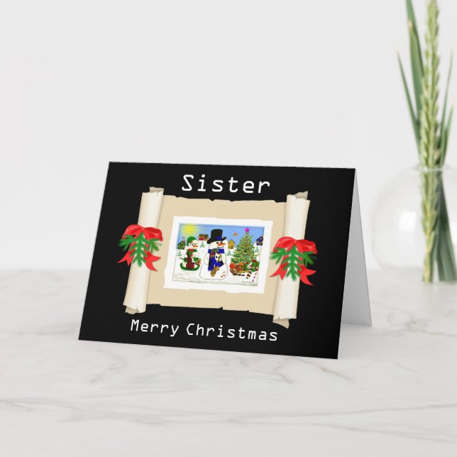 The Christmas Snowman Collection Holiday Card (Front)
