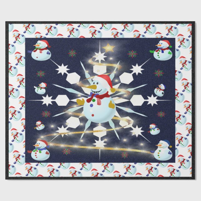 The Christmas Snowman - Wrapping Paper (Flat)