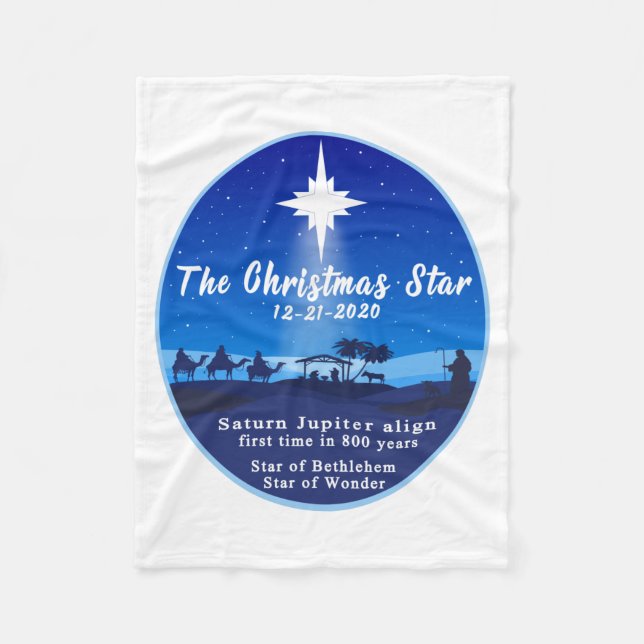 The Christmas Star Fleece Blanket (Front)