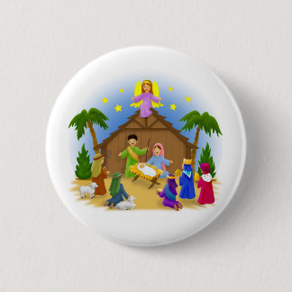 The Christmas story 6 Cm Round Badge