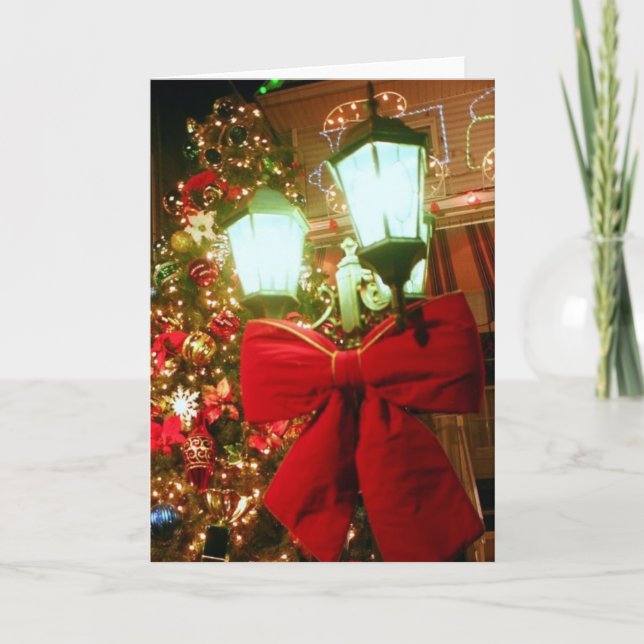 'The Christmas Street Lamp' Holiday Card - Blank (Front)