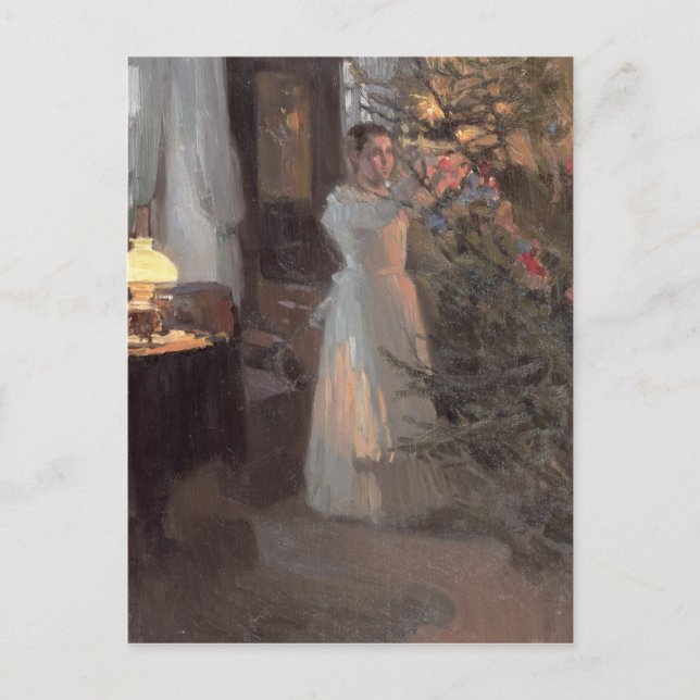 The Christmas Tree, 1910 Holiday Postcard (Front)