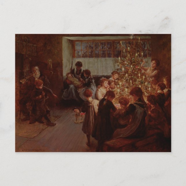 The Christmas Tree, 1911 Holiday Postcard (Front)