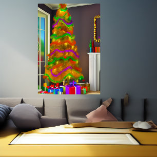 The Christmas Tree   AI Art Poster